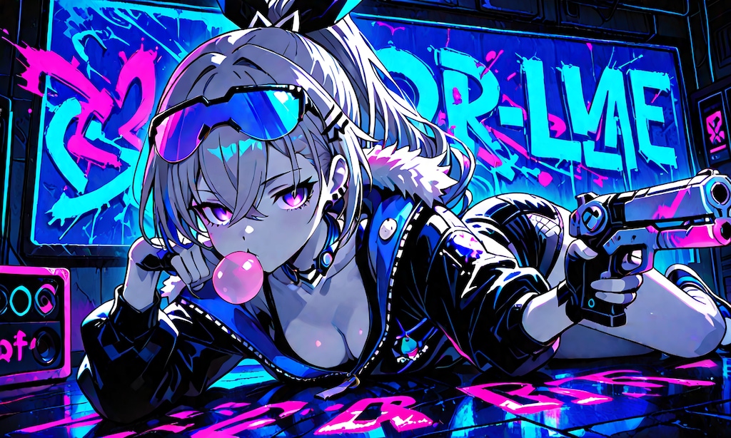 銀狼:SilverWolf（ネオン）（横追加）