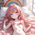 水着を着た女の子(水玉模様ver) 10枚目