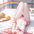 水着を着た女の子(水玉模様ver) 11枚目