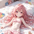 水着を着た女の子(水玉模様ver) 7枚目