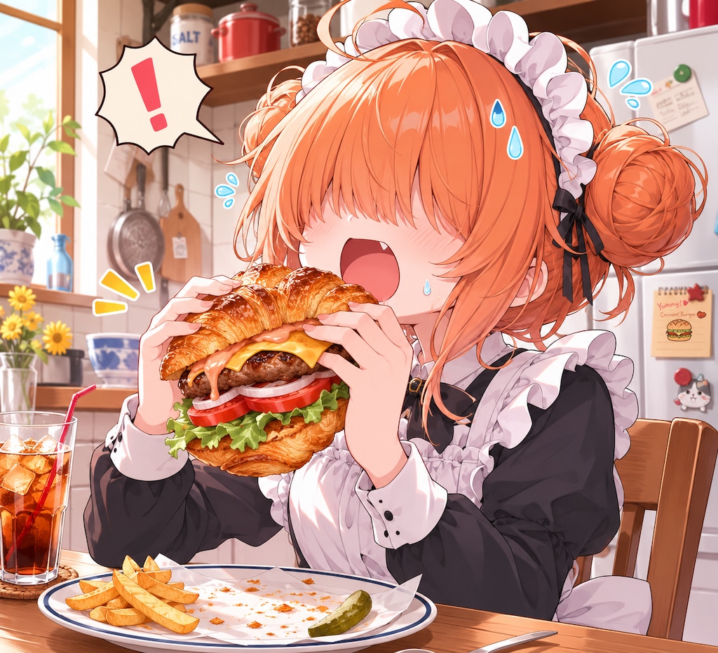 クロワッサンバーガー