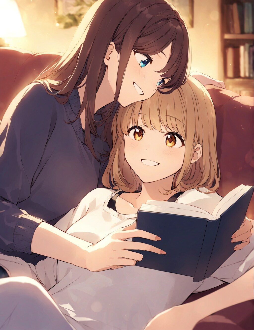 二人で読書
