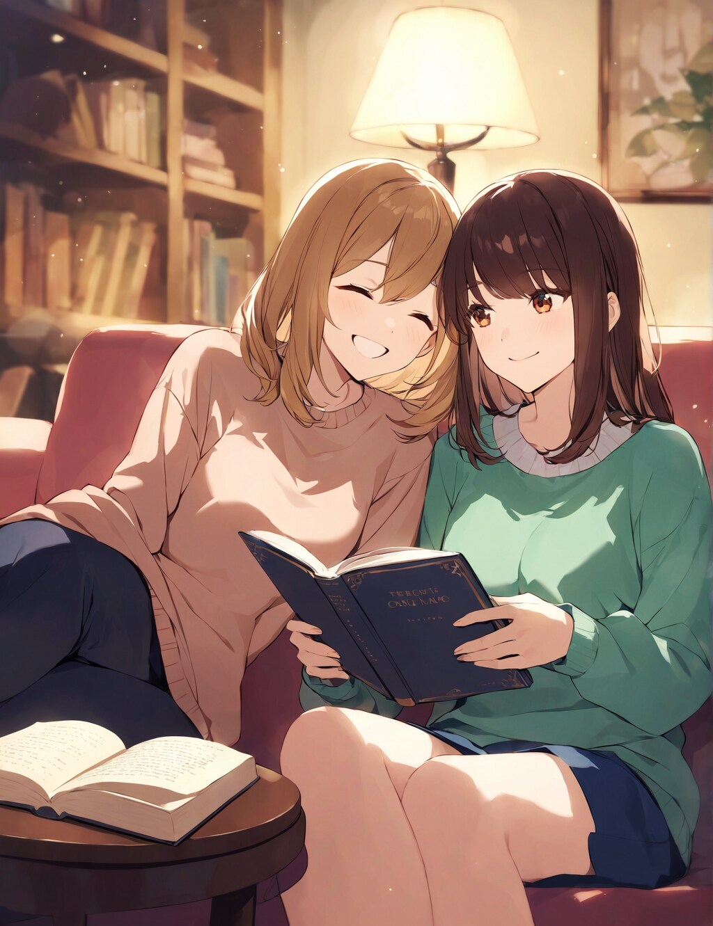 二人で読書