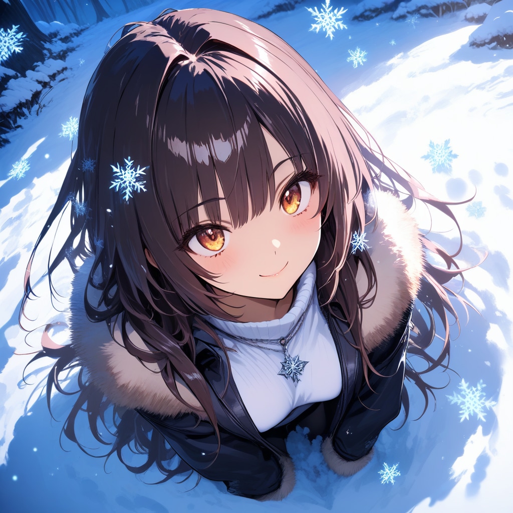 いいねぇ、雪だ | の人気AIイラスト・グラビア