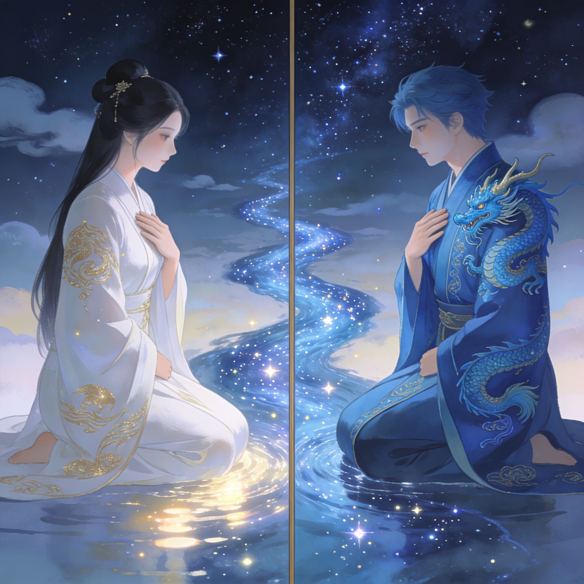 青龍王子と天の巫女 | の人気AIイラスト・グラビア