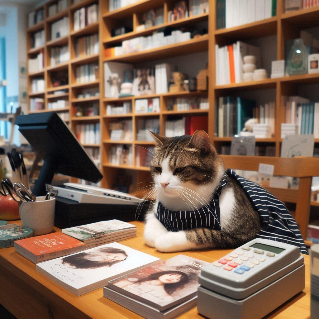 本屋勤めの猫