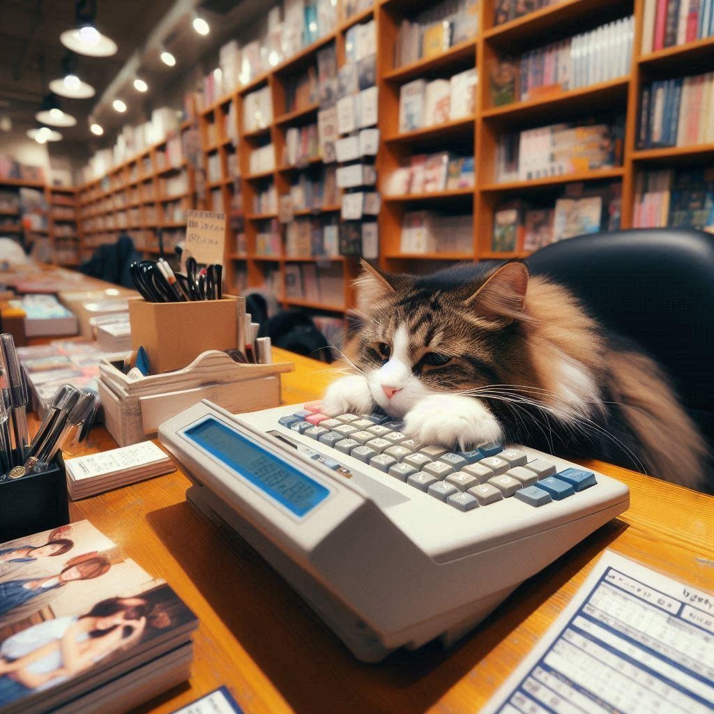 本屋勤めの猫
