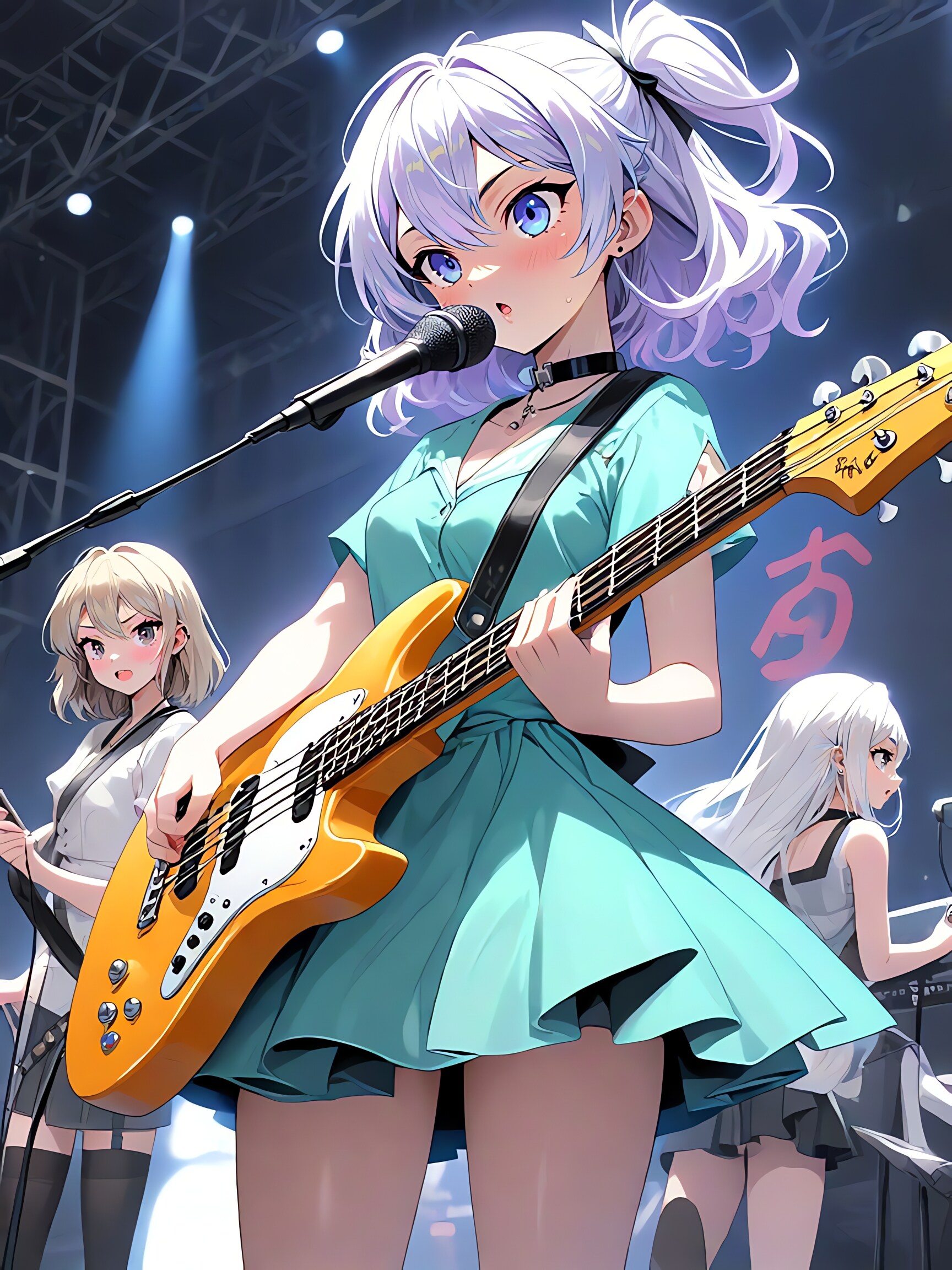 女子高生ガールズバンド🎸 | の人気AIイラスト・グラビア