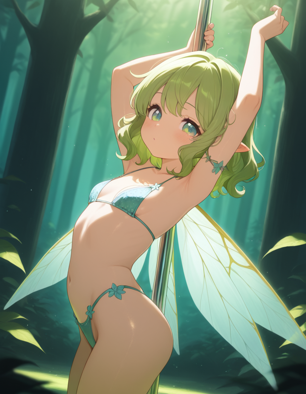 妖精のポールダンス