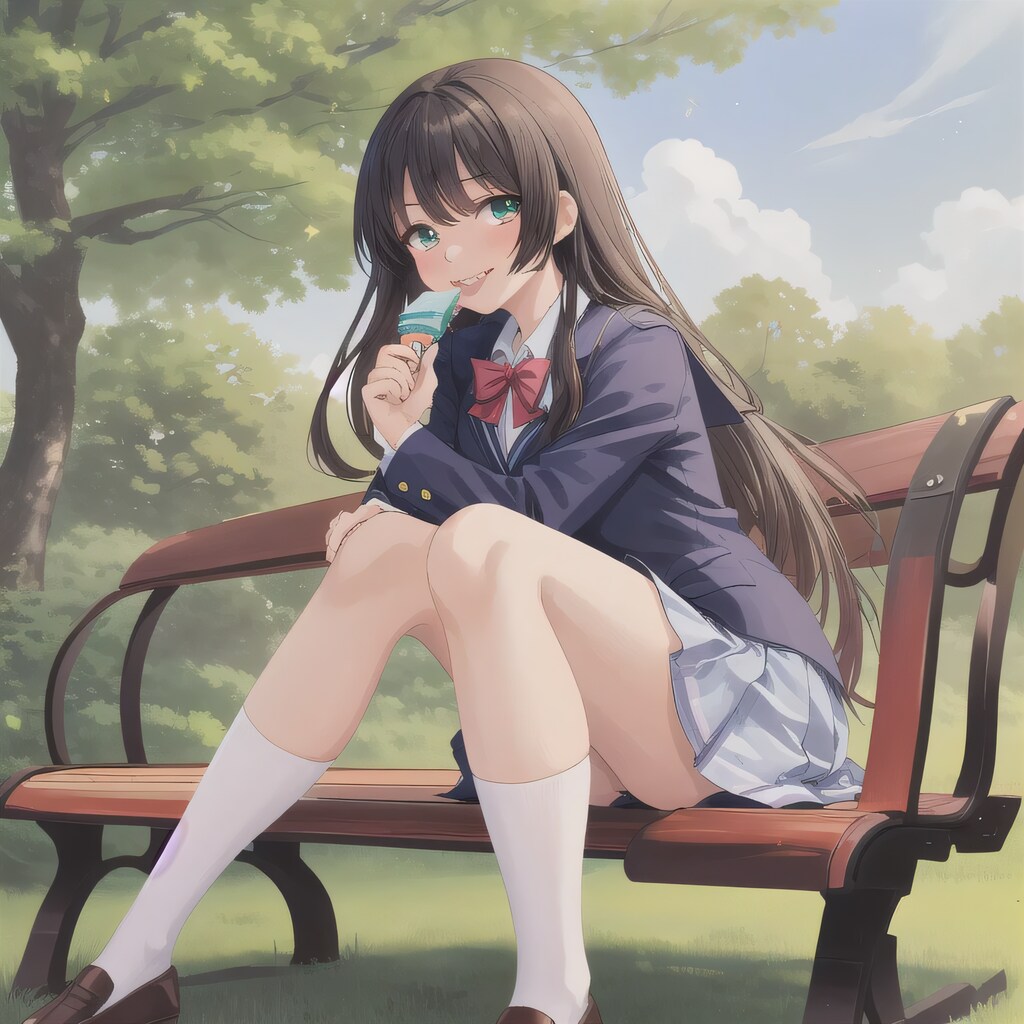 黒髪ロングでブレザーの少女３１