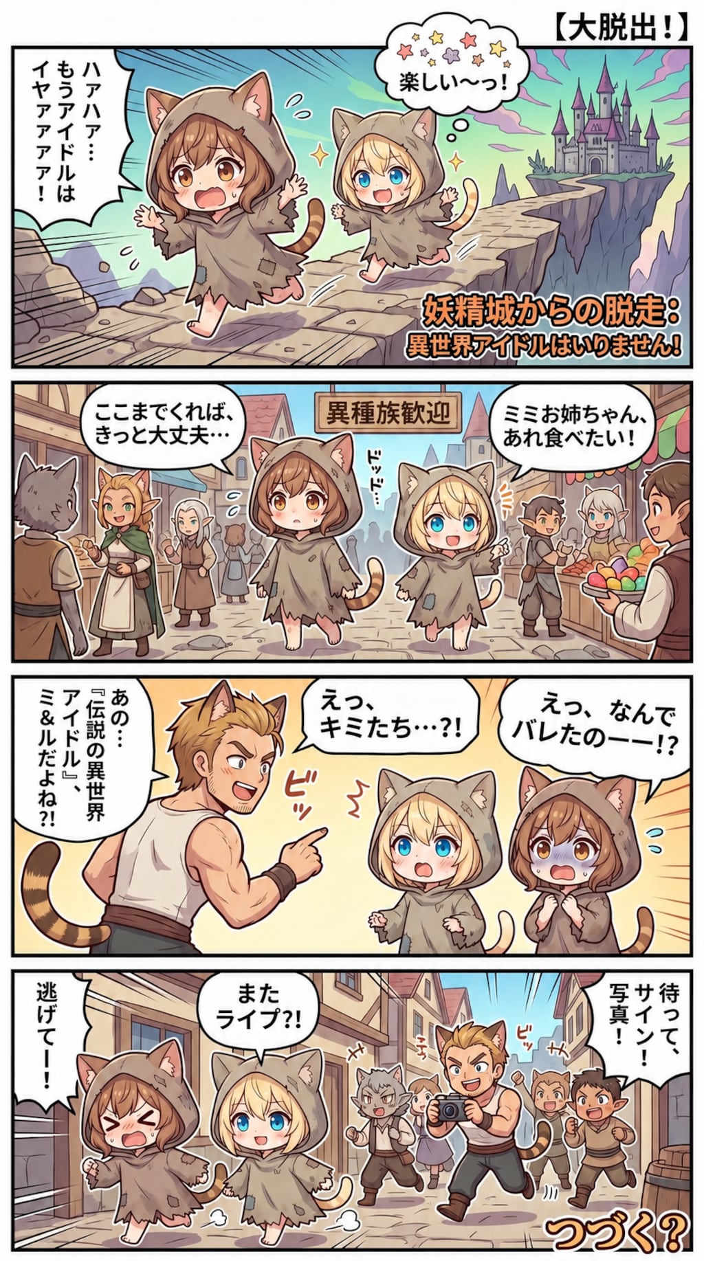妖精城からの脱走  -異世界アイドルはいりません！-