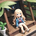 V4Bちゃんとミニチュアエフェクト✨やってみた　～ウッドカービング🌳を添えて 4枚目