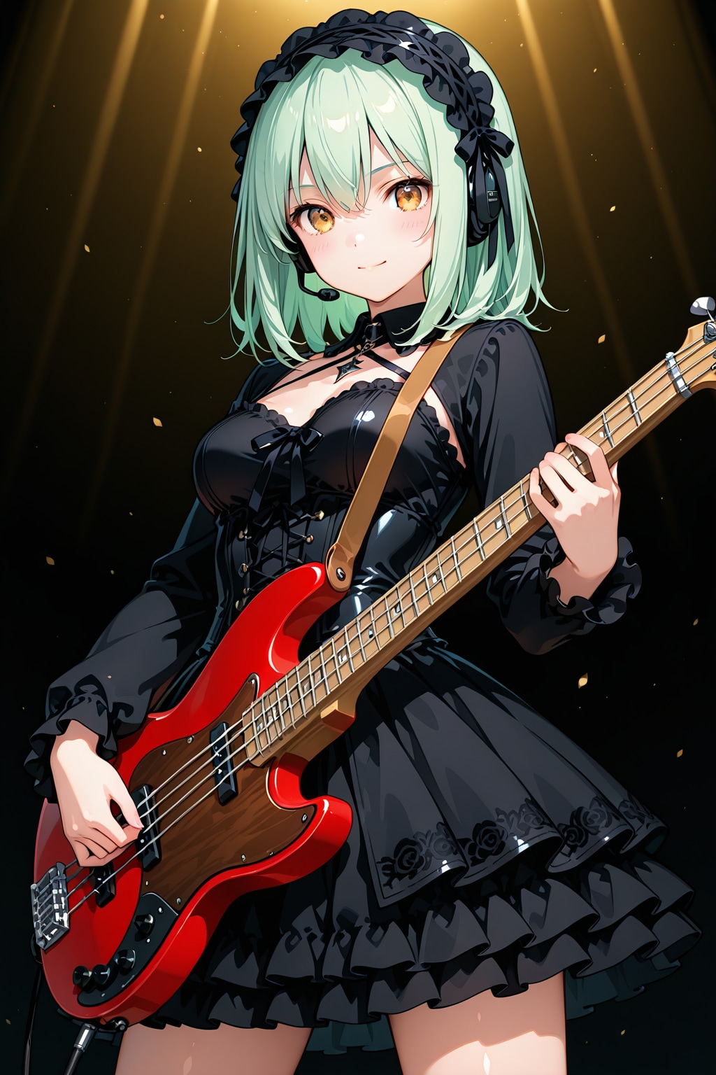 ライブステージに立つLIMEちゃん | の人気AIイラスト・グラビア