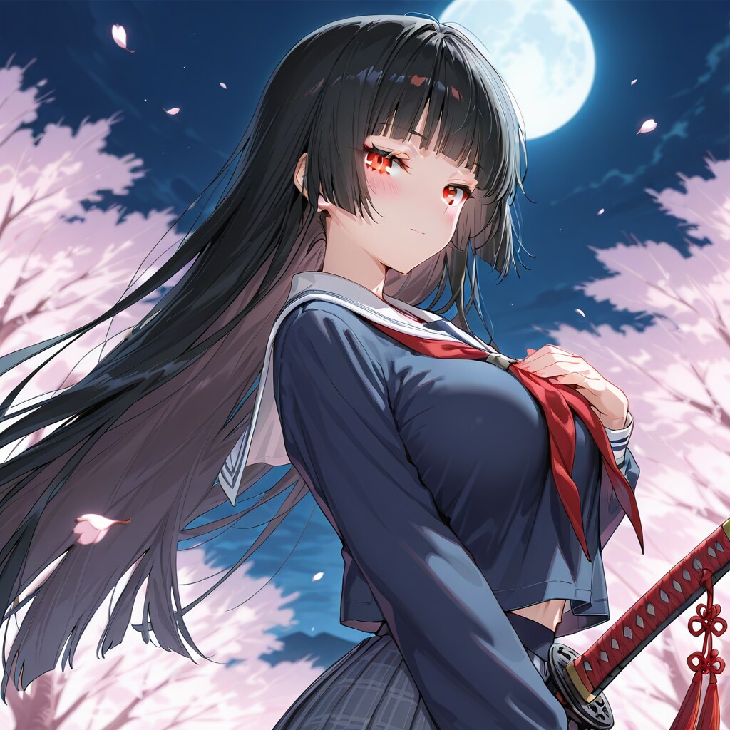 夜桜 | の人気AIイラスト・グラビア