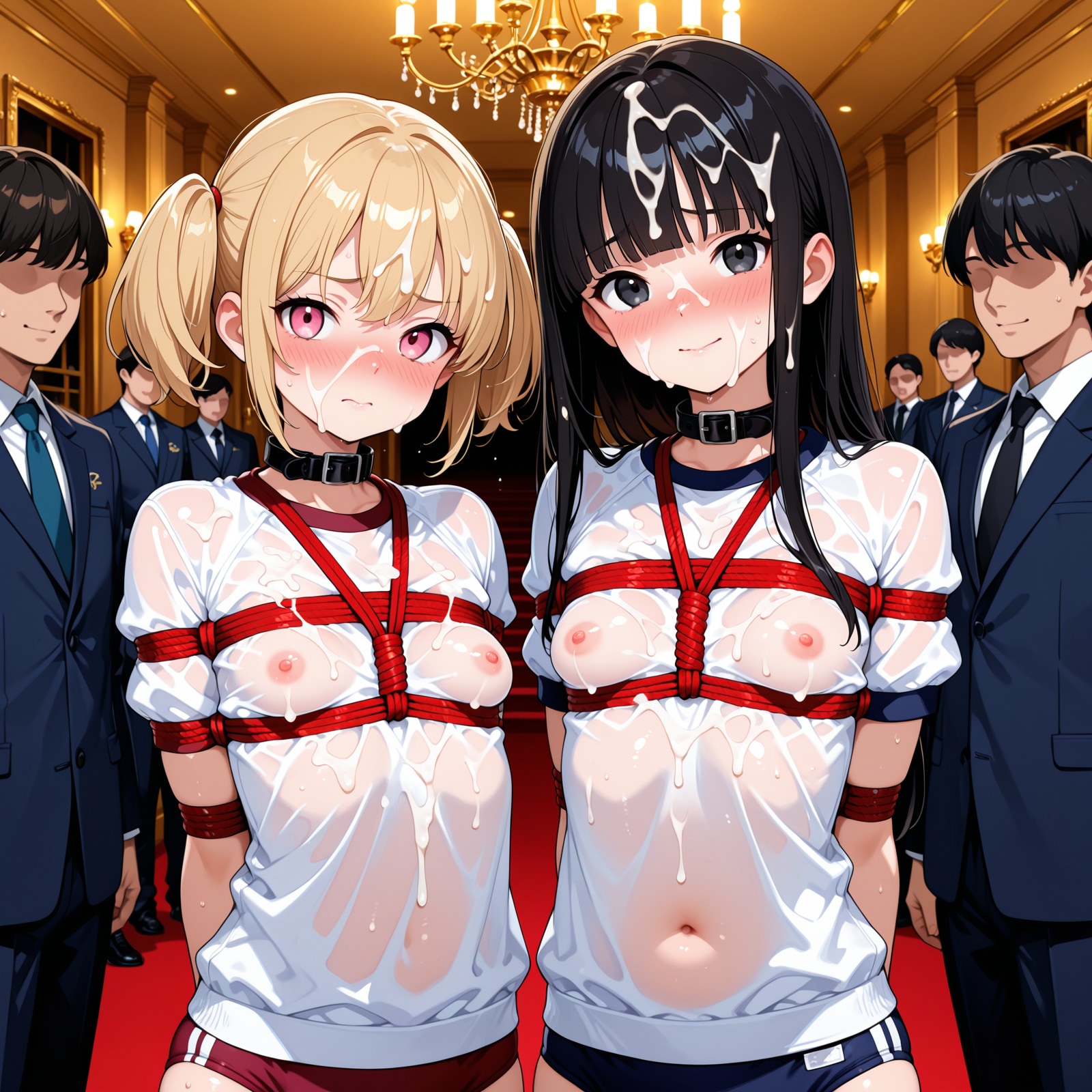 ザーメンでびしょ濡れ