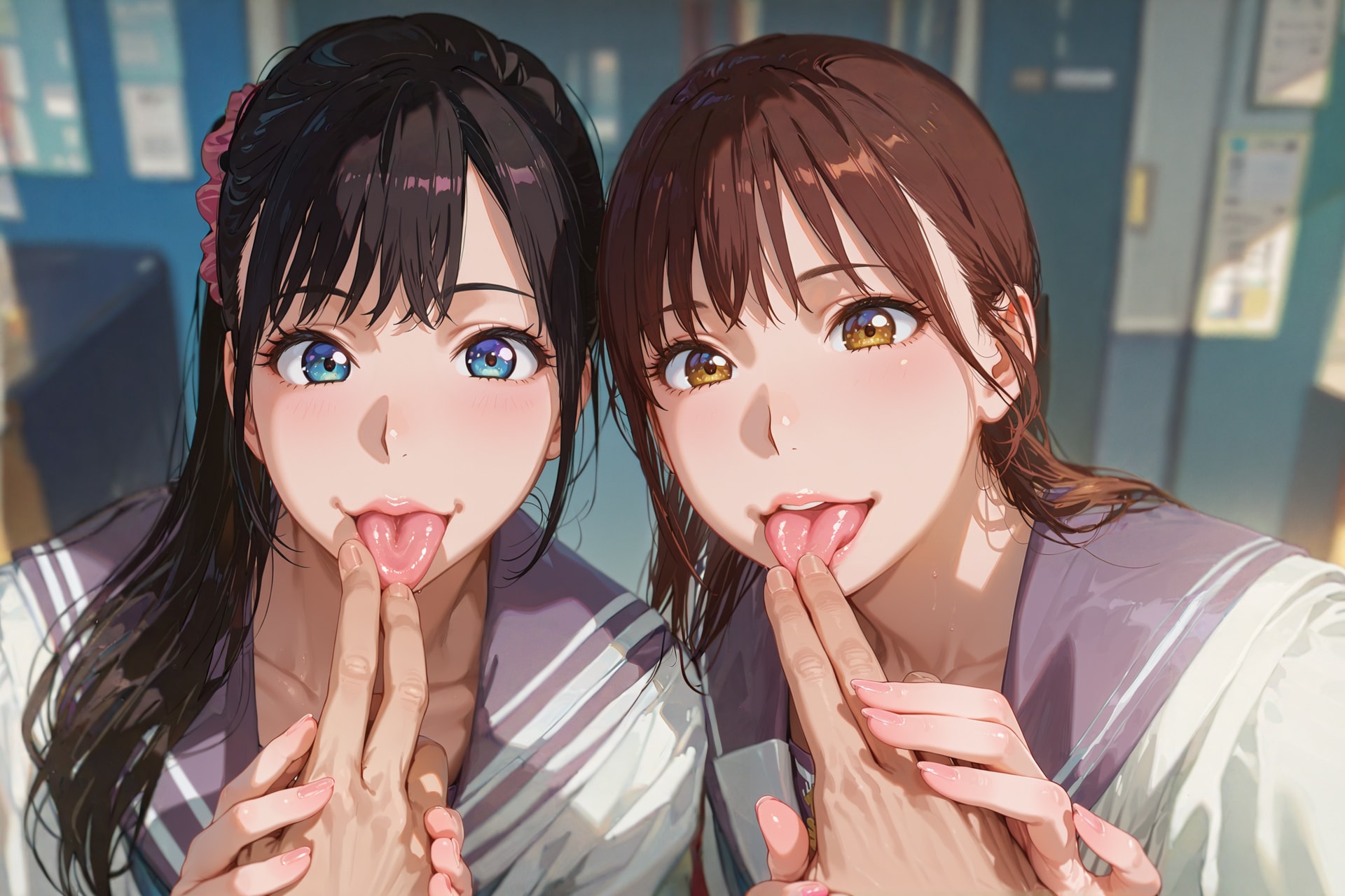 指舐めガールズ