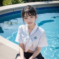 プールサイドJK 5枚目