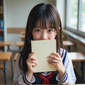 照れる女子高生② 2枚目