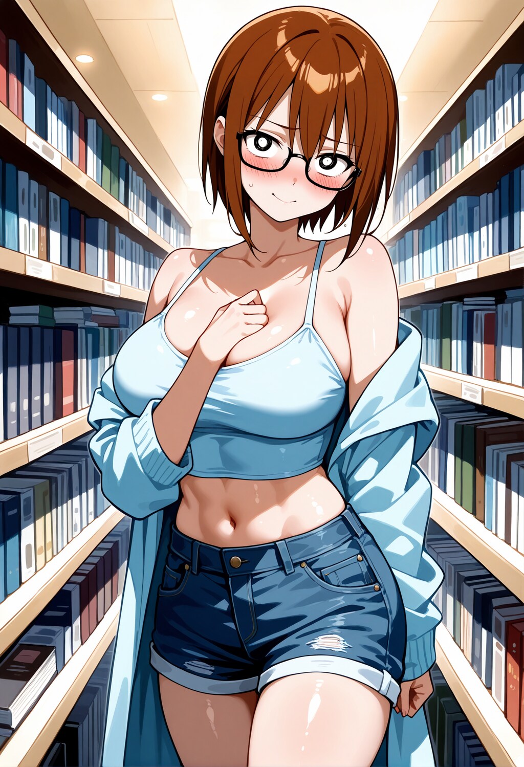 【今日の腹筋】コーナー前ですれ違う女子