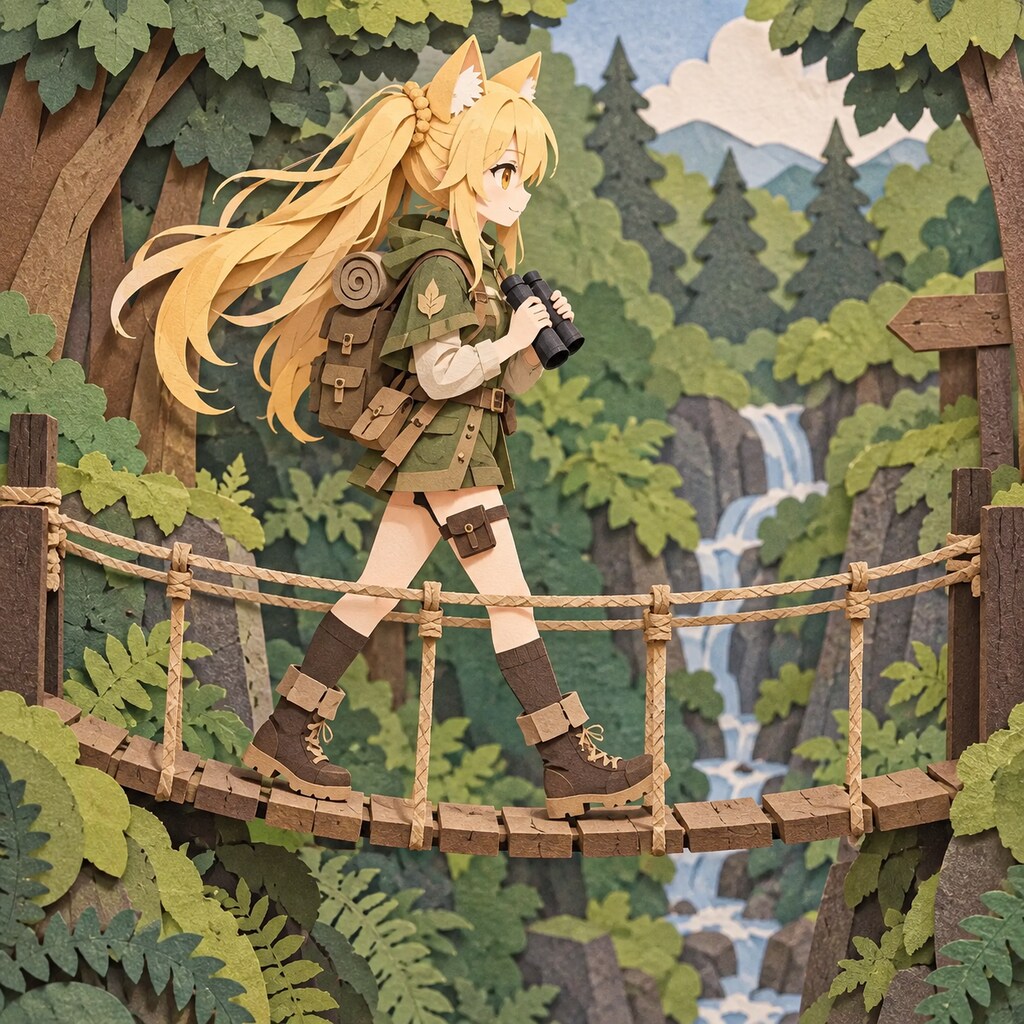 ペーパーアートのミラ