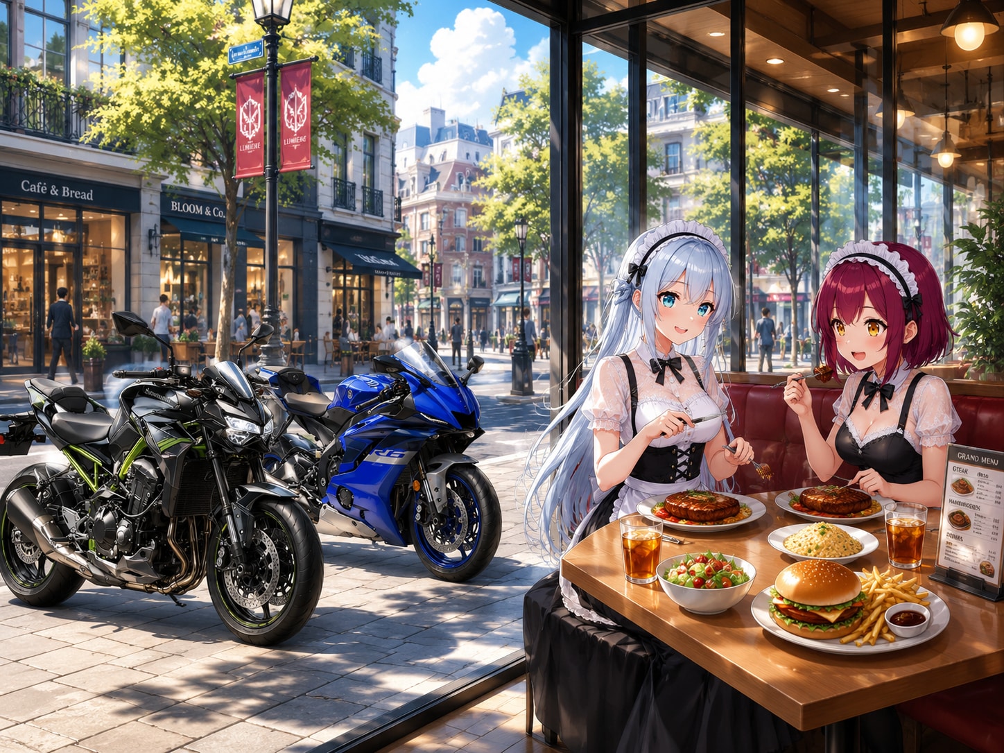 山葉ちゃんとメイド服併せ
