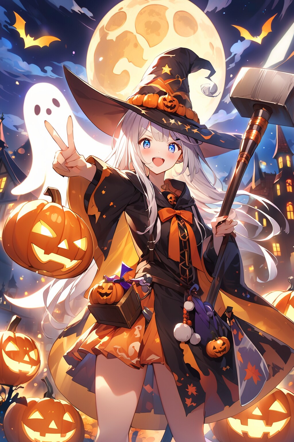 ハロウィンの戦士、ちちぷい２周年 | の人気AIイラスト・グラビア