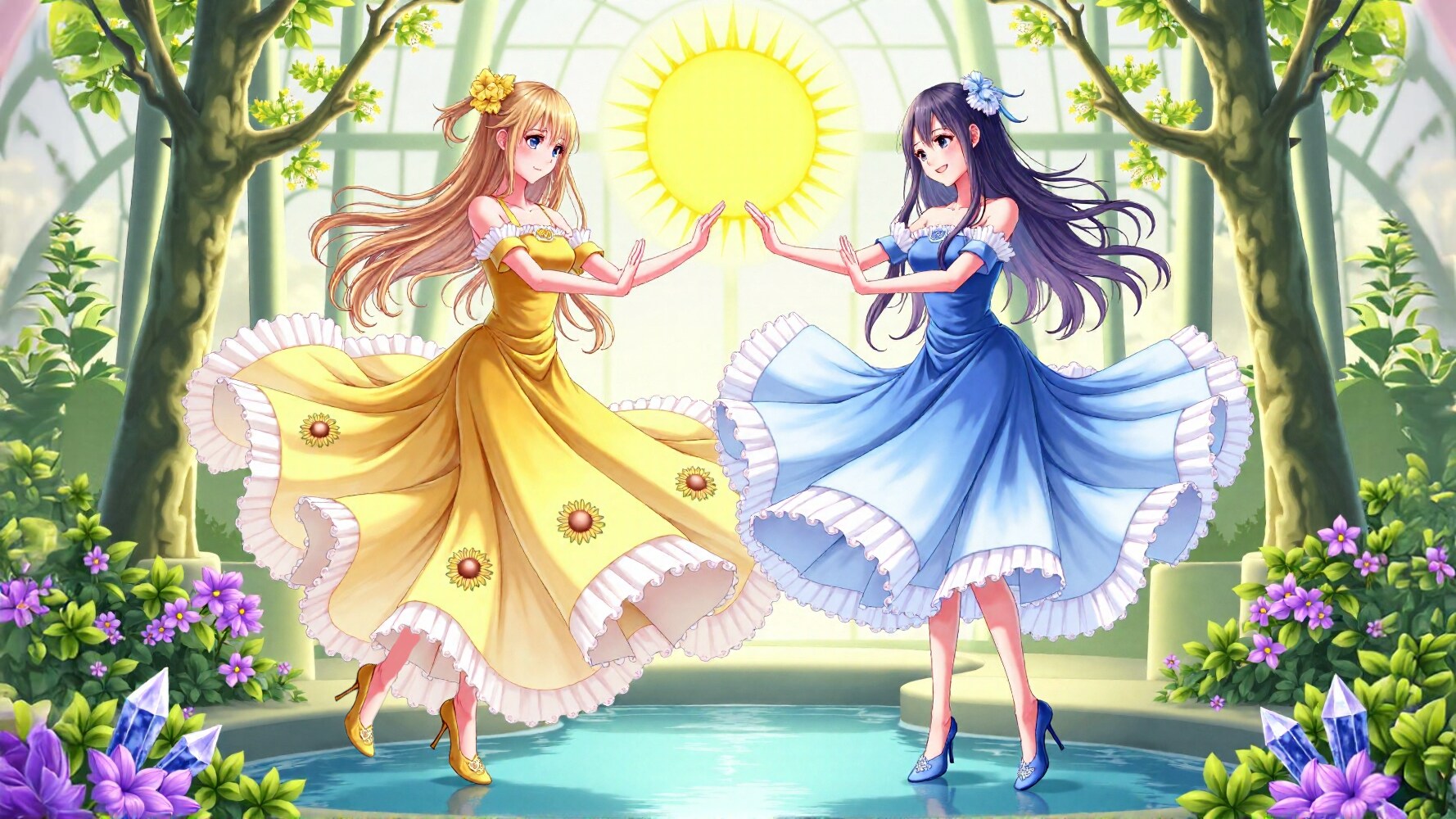 温室の双子 | の人気AIイラスト・グラビア