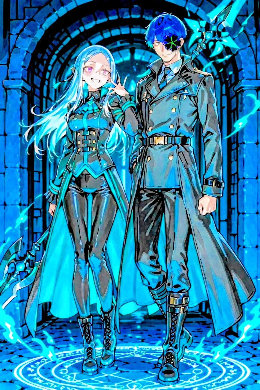 【目に悪い】魔法院長官んちのお抱えの狂犬三姉妹 | の人気AIイラスト・グラビア