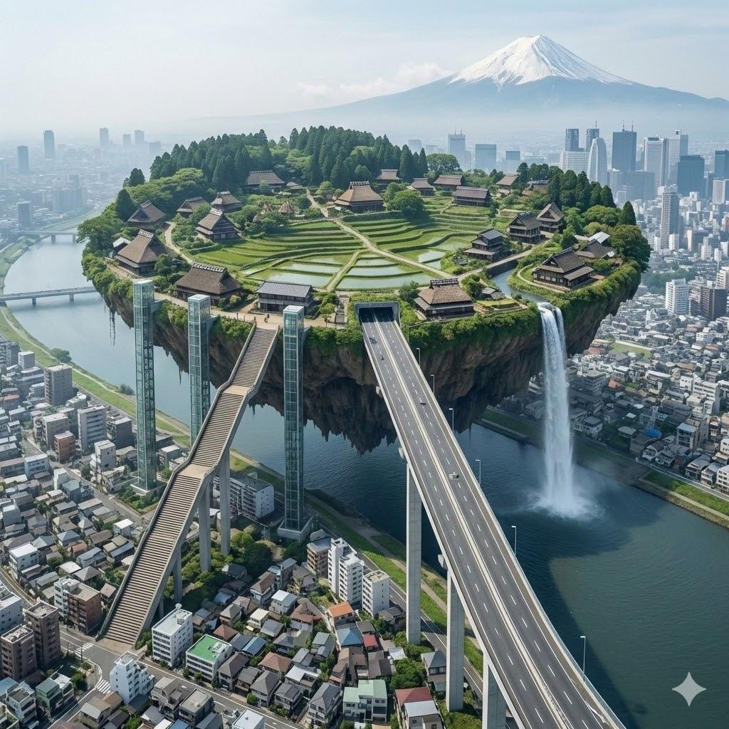 高い所に存在する村