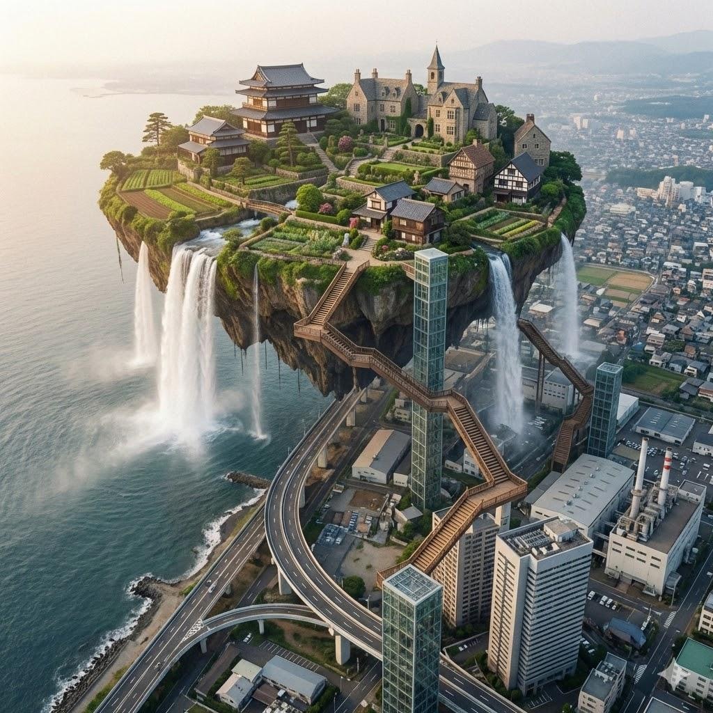 高い所に存在する村