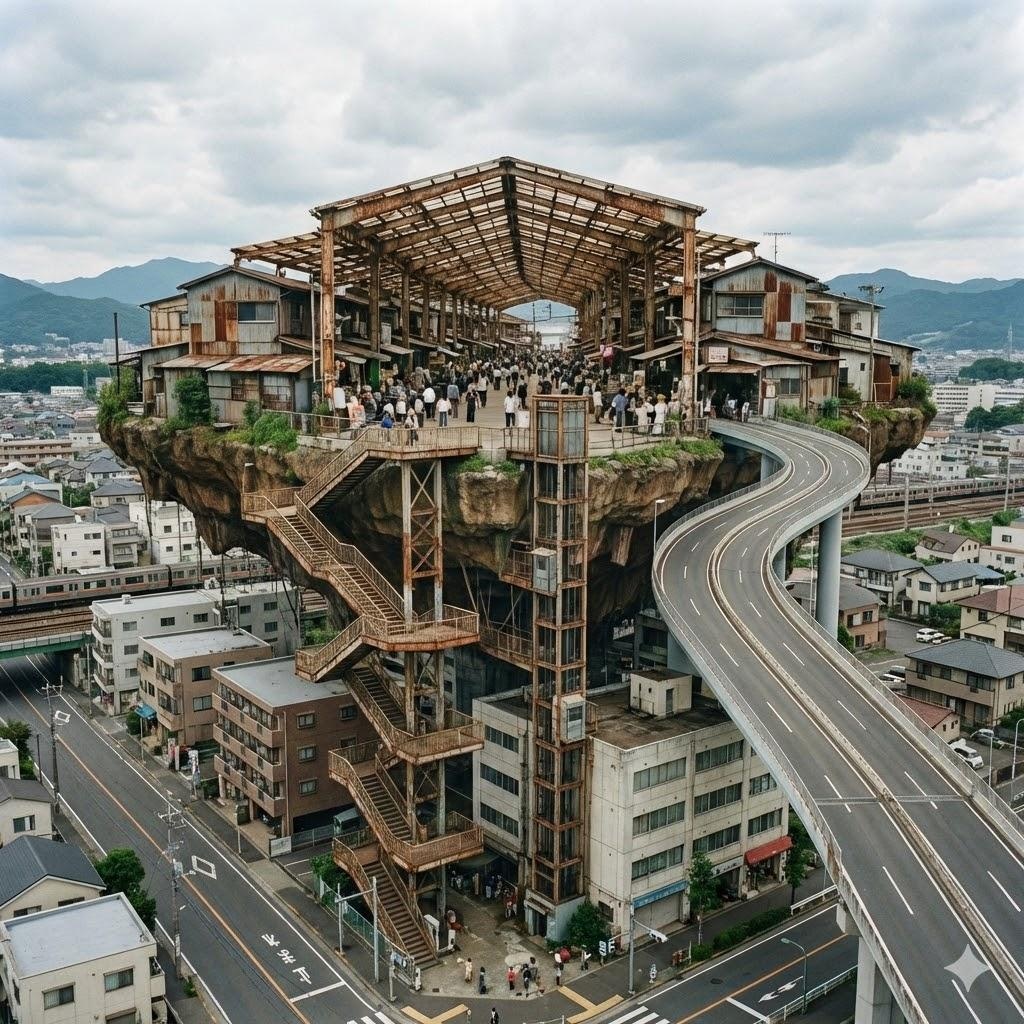 高い所に存在する村