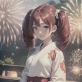 (12作品)浴衣を着て花火鑑賞/wearing yukata and watching fireworks 8枚目