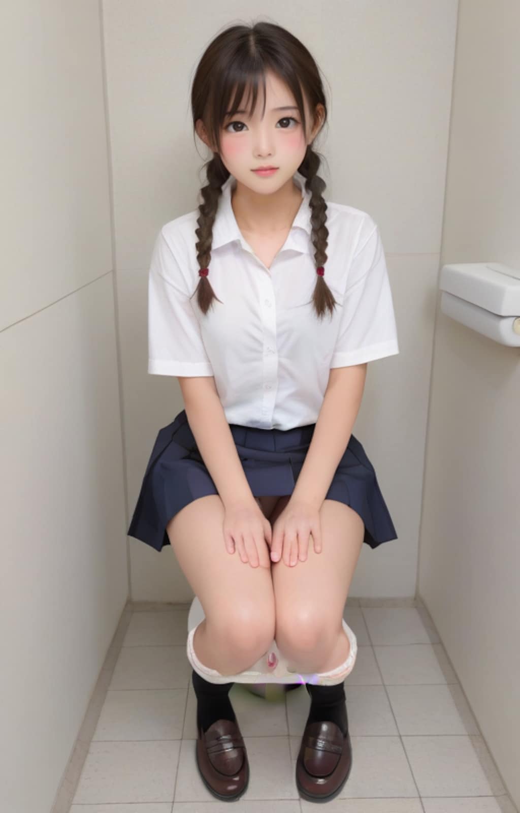 よく見ると染みパンが女子