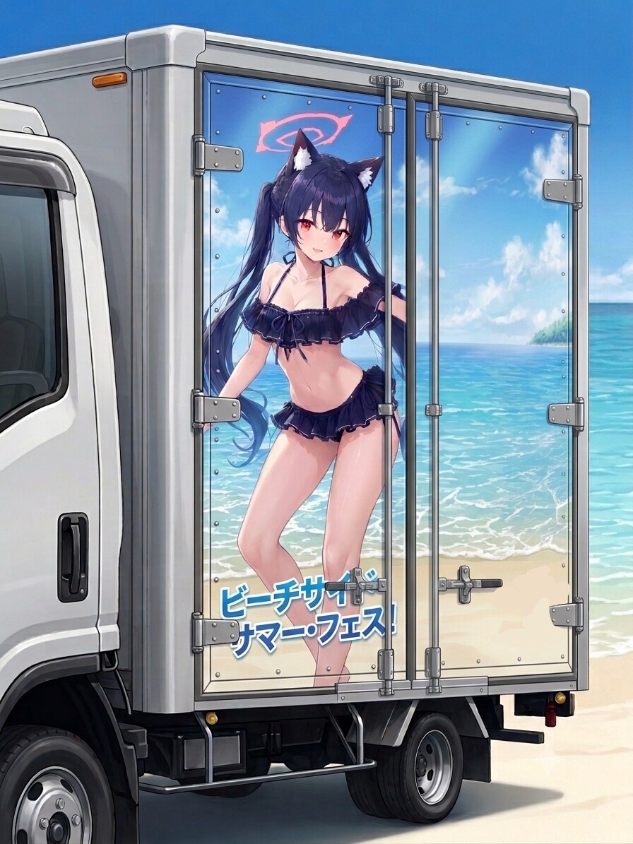 海のトラック