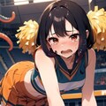 チアリーダーとタコモンスター 3枚目