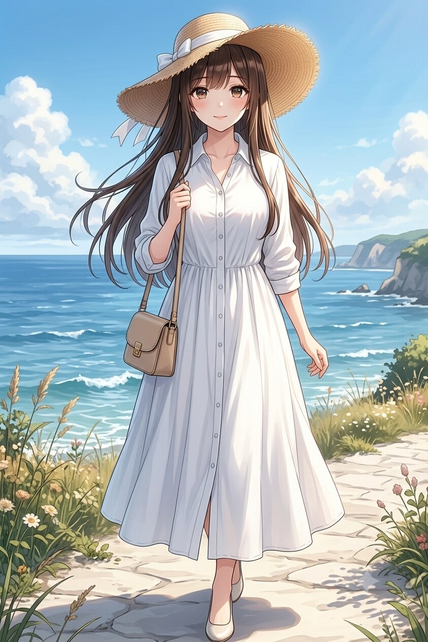 海沿いを散歩