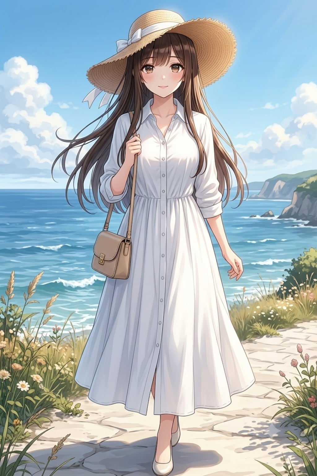 海沿いを散歩