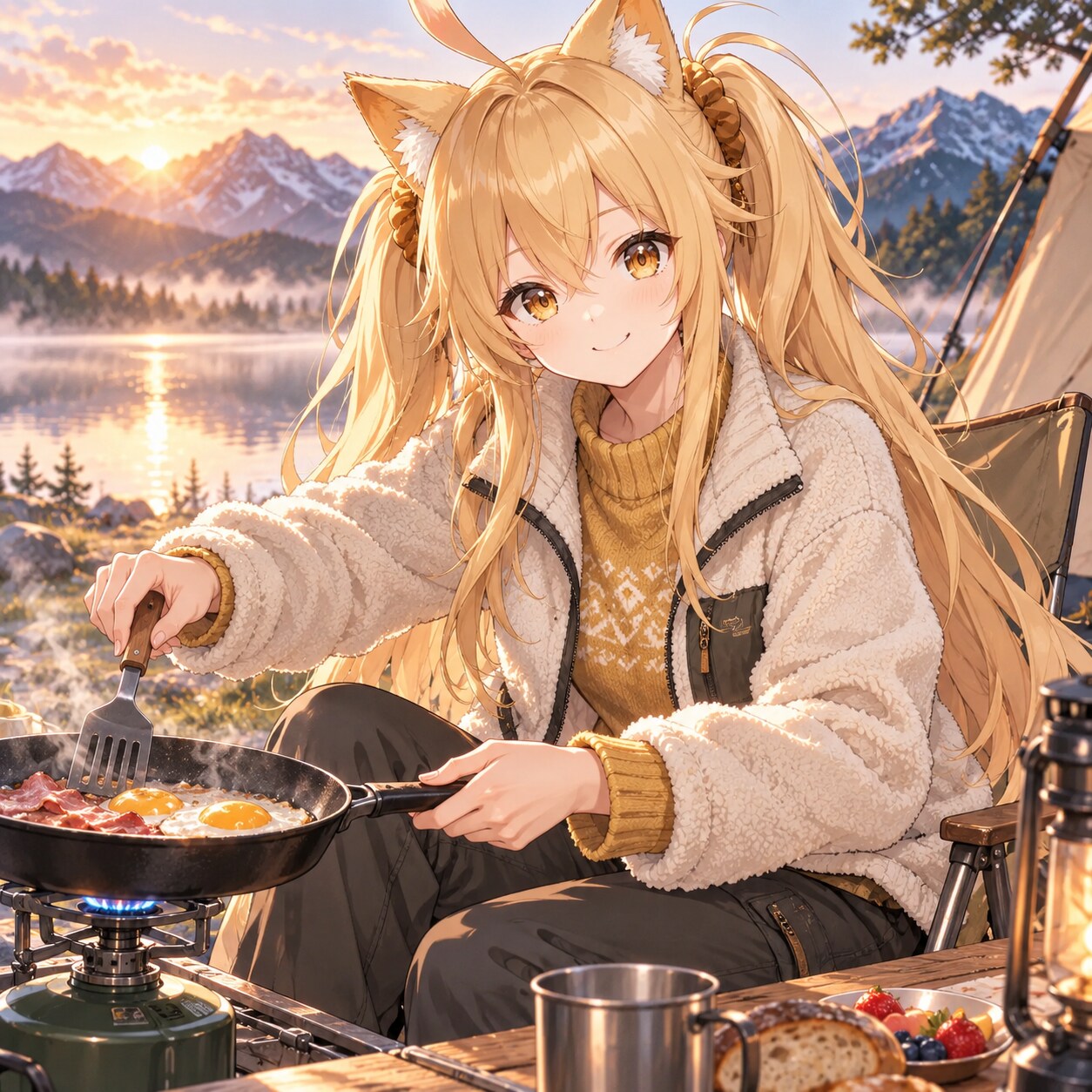 ミラのアウトドアライフ | の人気AIイラスト・グラビア