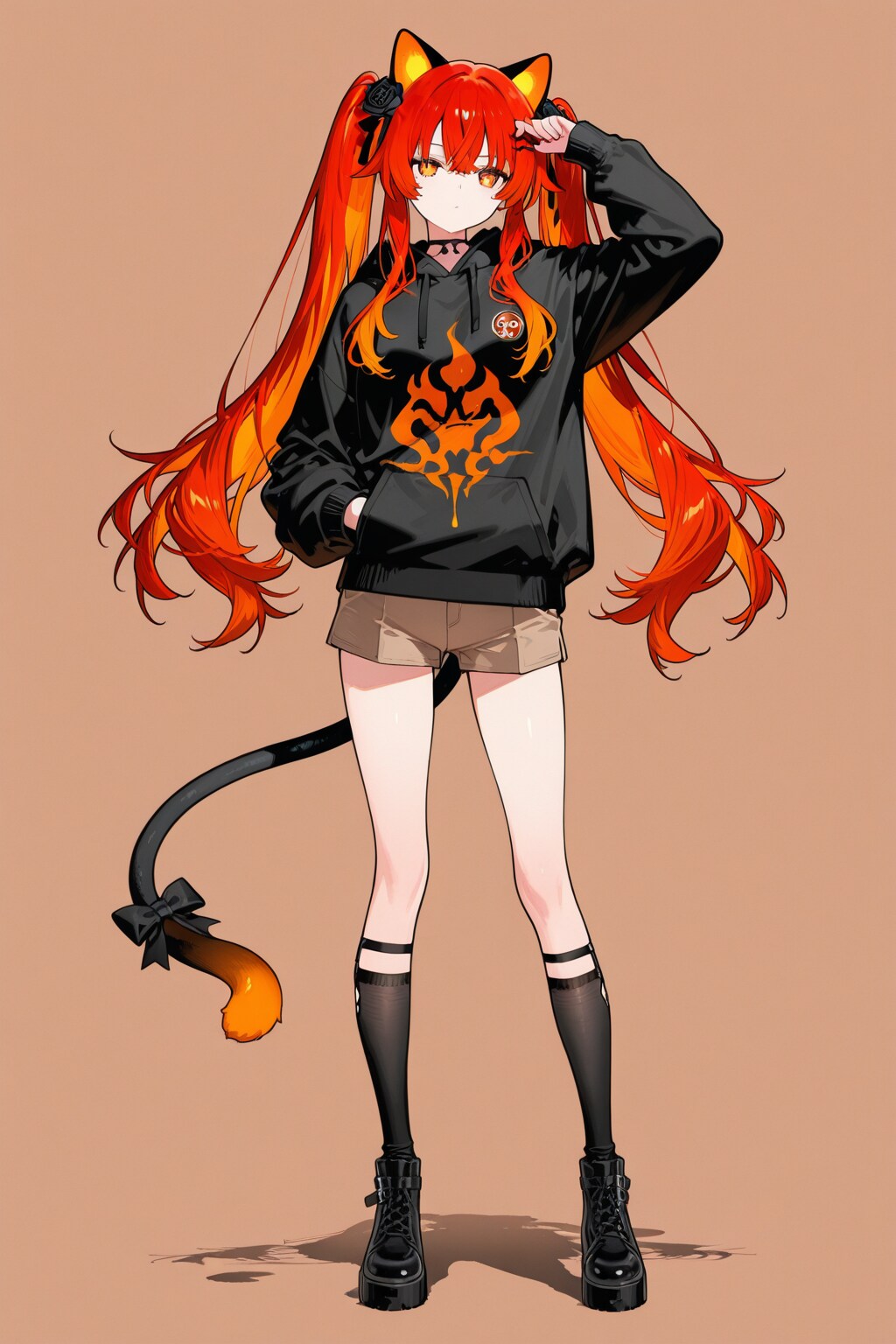 赤髪ツインテールの女の子