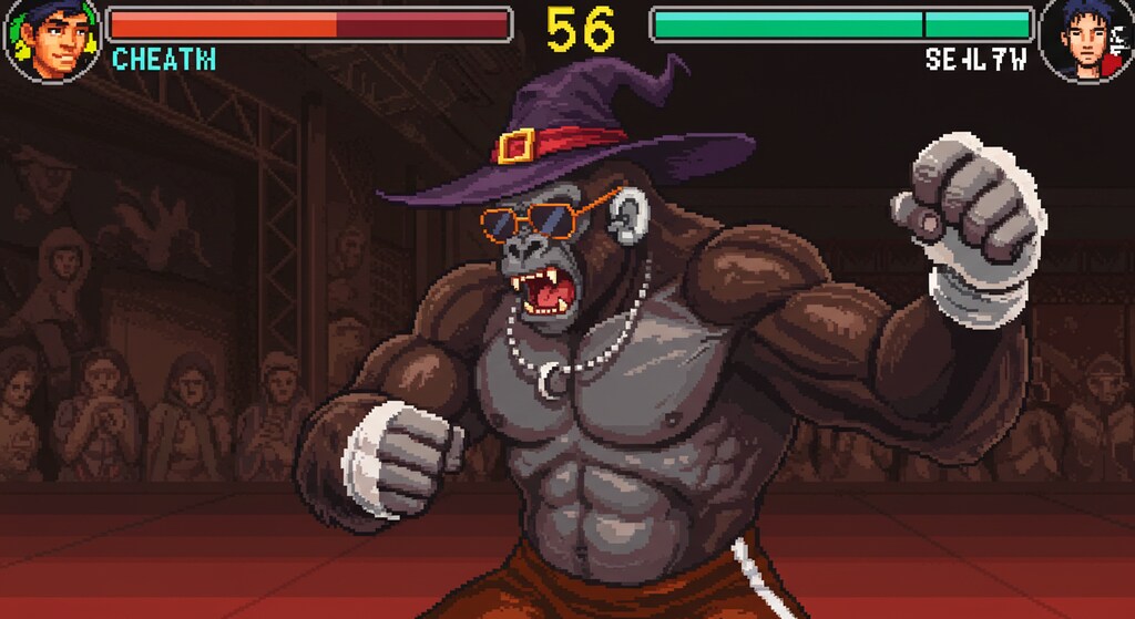 格闘ゲームのキャラクター「ゴリラ」