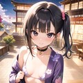 サイドポニテの浴衣っ娘 2枚目