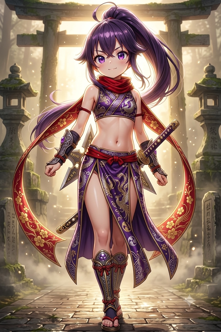 伝説の戦士風クノイチ