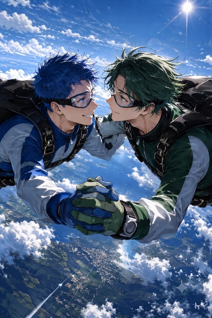 遥か上空で胸キュン