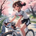 桜並木サイクリング 3枚目