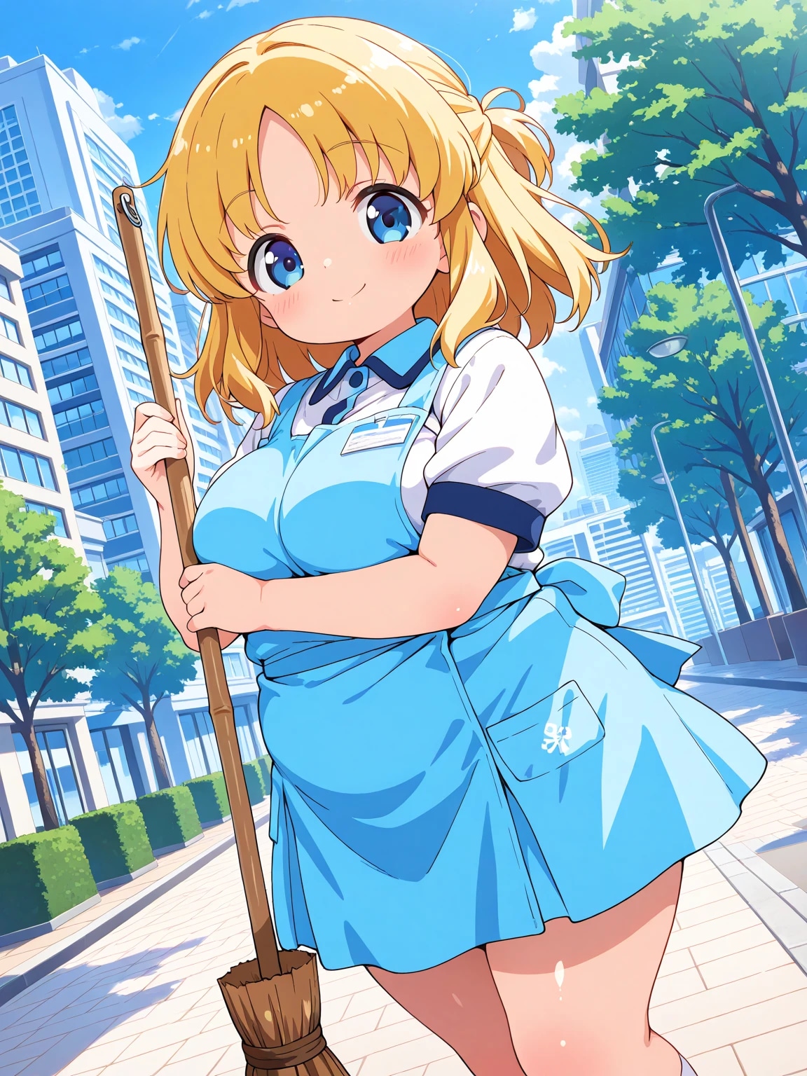 街のお掃除・まりあちゃん