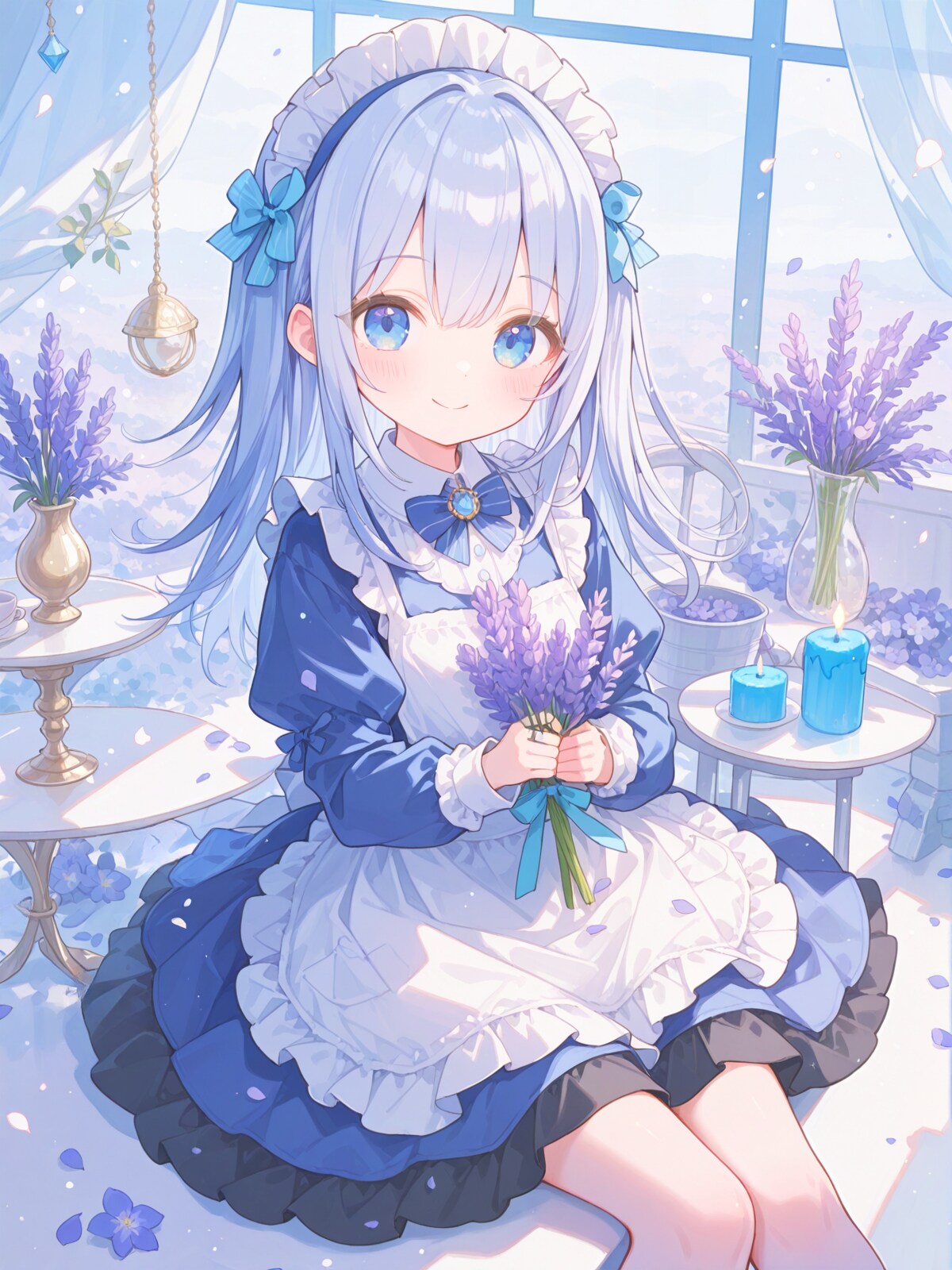 メイドさんのラベンダーアロマセラピー