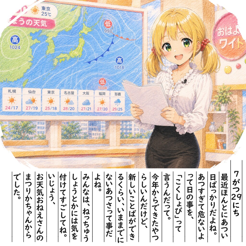 【絵日記】あつすぎ注意です