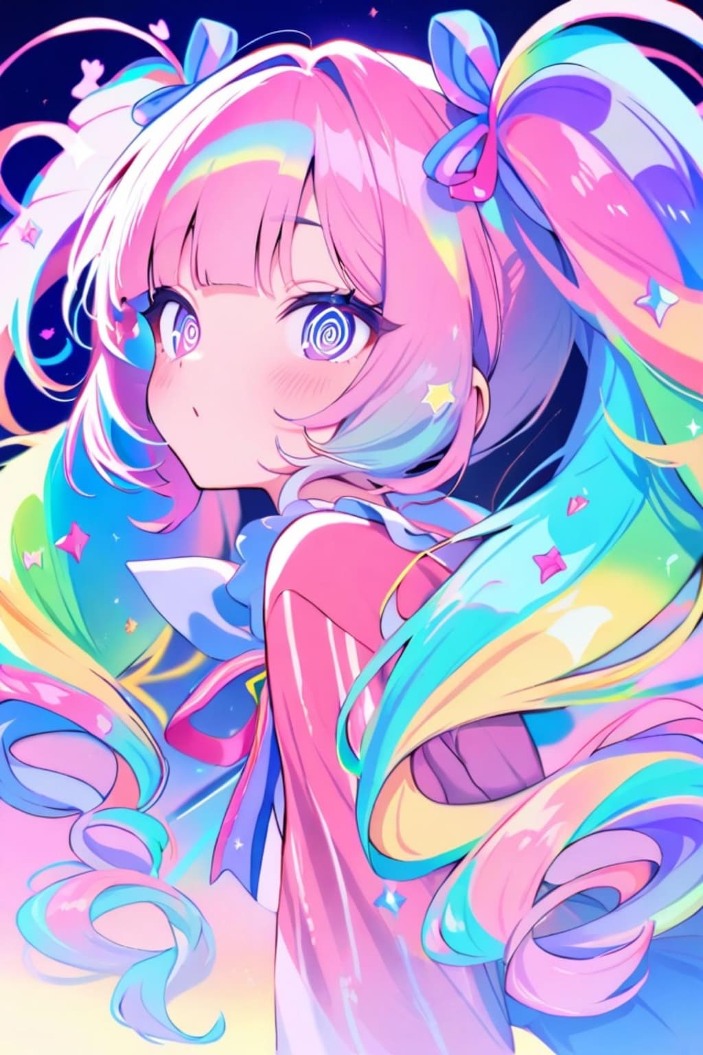 ツインテールのカラフルちゃん