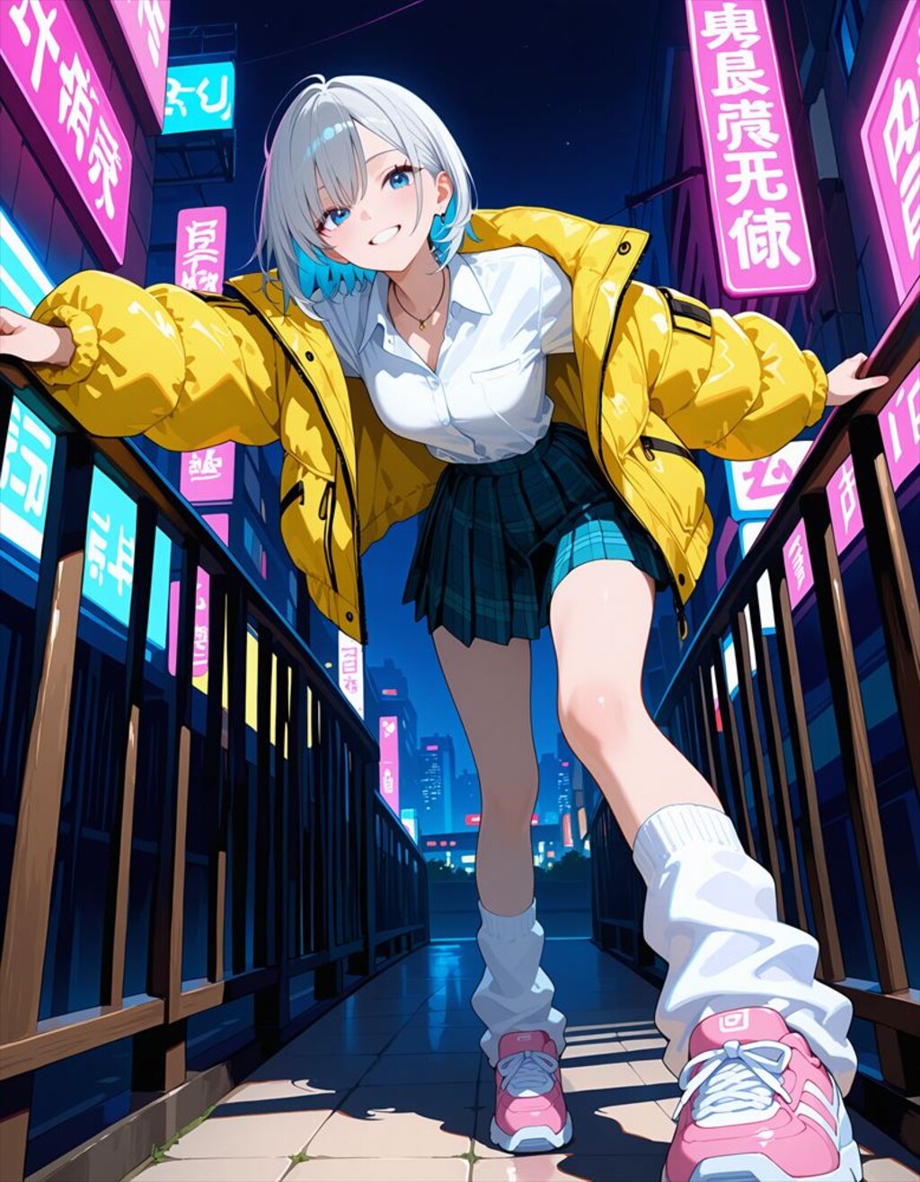 都会にたたずむ絵那。