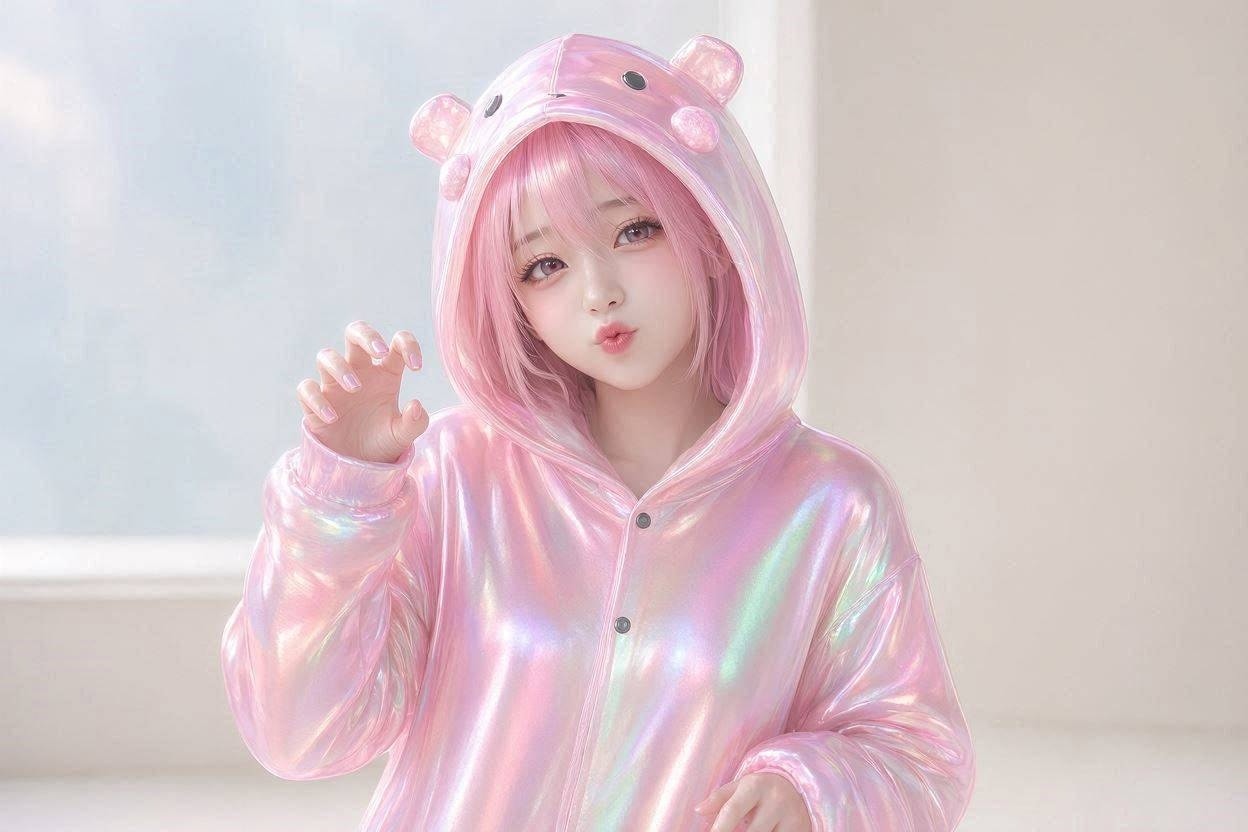 ３　着ぐるみ少女　ガオー（chu～❤️）